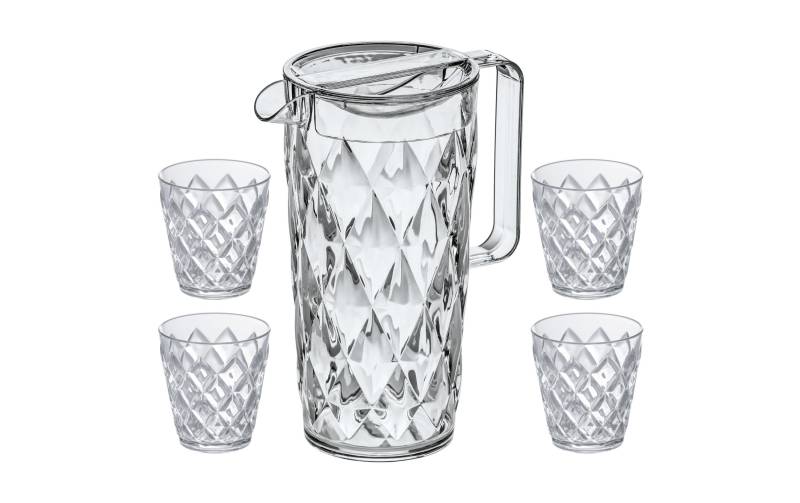 KOZIOL Karaffe »Koziol Crystal 45078 l 5-teilig« von Koziol