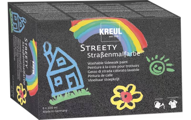 Kreul Bastelfarbe »flüssig Streety 6 Farben à 200 ml« von Kreul