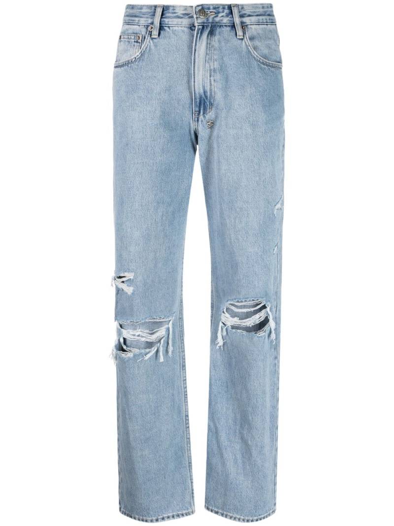 Ksubi Brooklyn Authentik Trashed straight-leg jeans - Blue von Ksubi