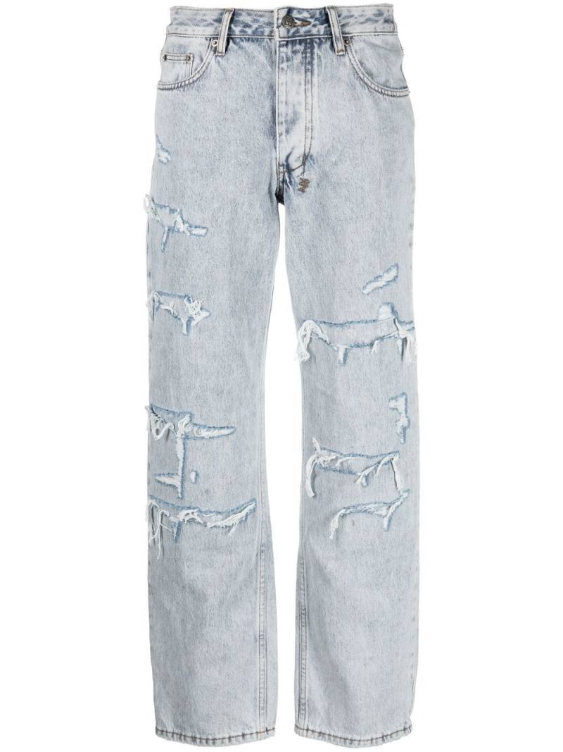 Ksubi Brooklyn Muse Repair straight-leg jeans - Blue von Ksubi