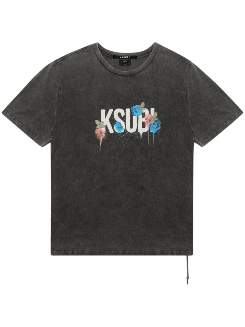 Ksubi Graff Rose Kash Ss T-shirt - Grey von Ksubi