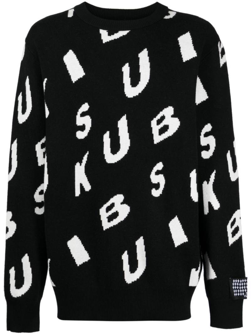 Ksubi Letters jacquard jumper - Black von Ksubi