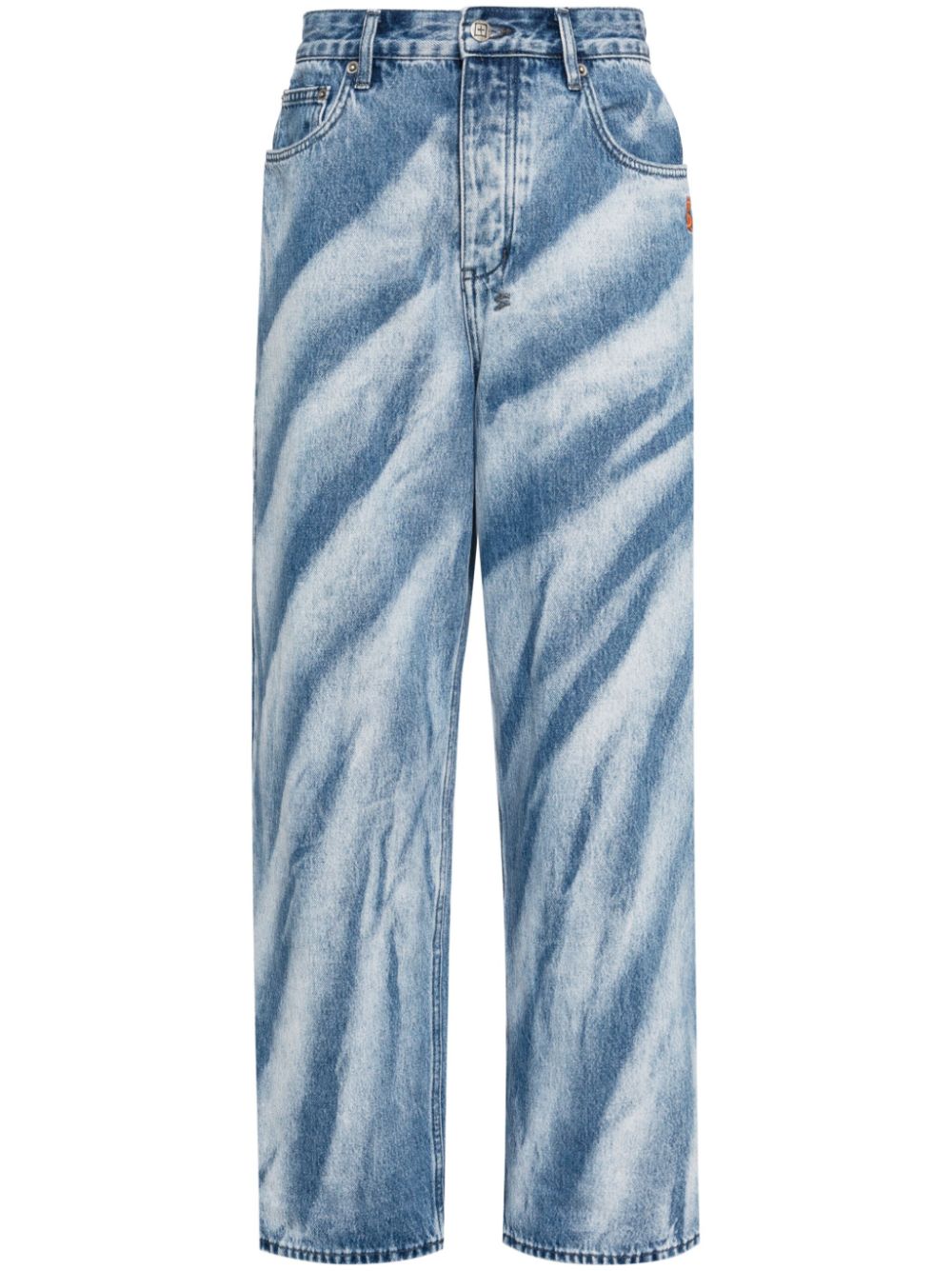 Ksubi striped straight-leg jeans - Blue von Ksubi