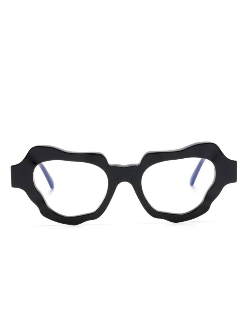 Kuboraum G2 geometric-frame glasses - Black von Kuboraum