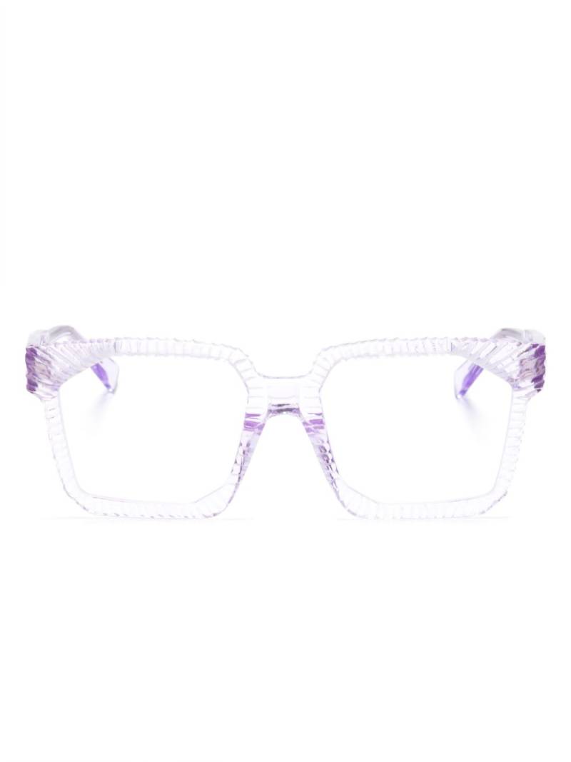 Kuboraum K30 square-frame glasses - Purple von Kuboraum