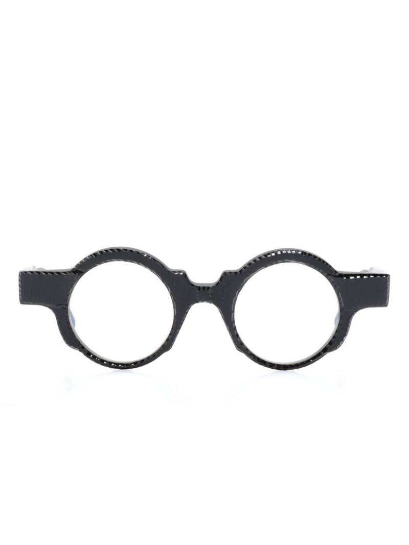 Kuboraum K32 round-frame glasses - Black von Kuboraum