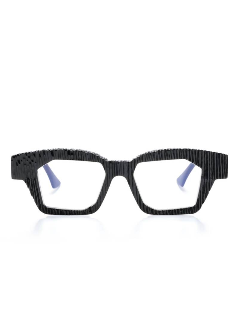 Kuboraum K36 rectangle-frame glasses - Black von Kuboraum