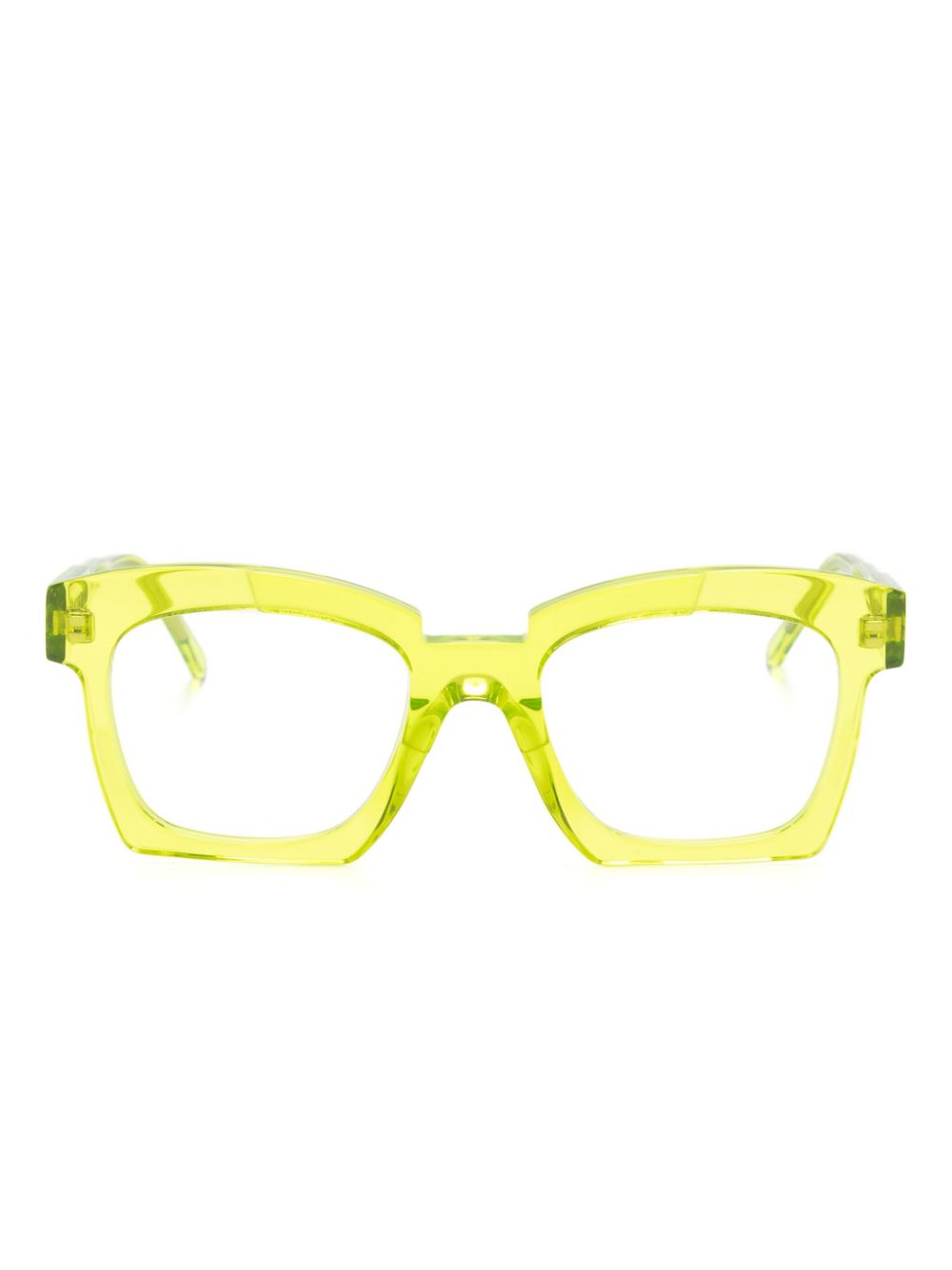 Kuboraum K5 LL square-frame glasses - Green von Kuboraum