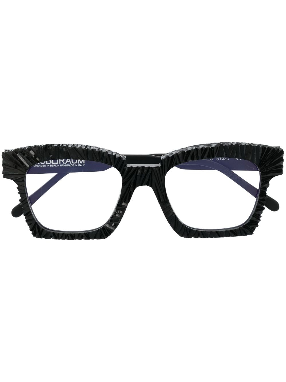 Kuboraum K5 square-frame glasses - Black von Kuboraum