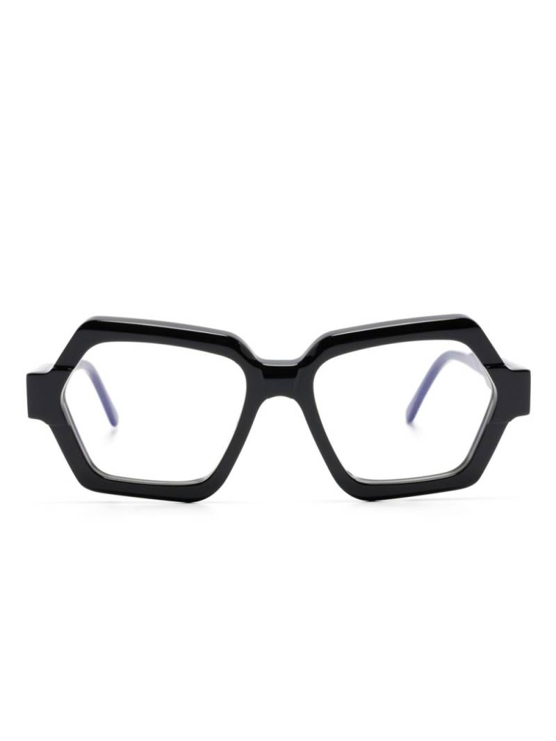 Kuboraum Mask K38 geometric-frame glasses - Black von Kuboraum