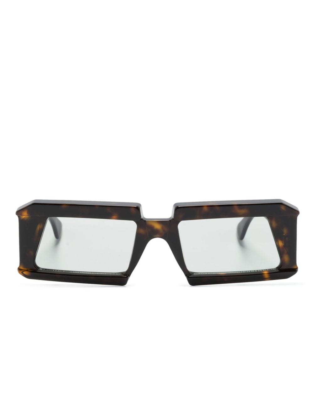 Kuboraum Mask X20 rectangle-frame sunglasses - Brown von Kuboraum