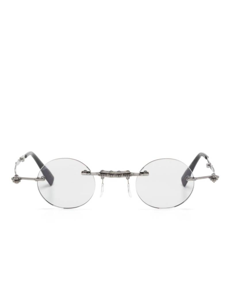 Kuboraum Maske H42 round-frame sunglasses - Grey von Kuboraum