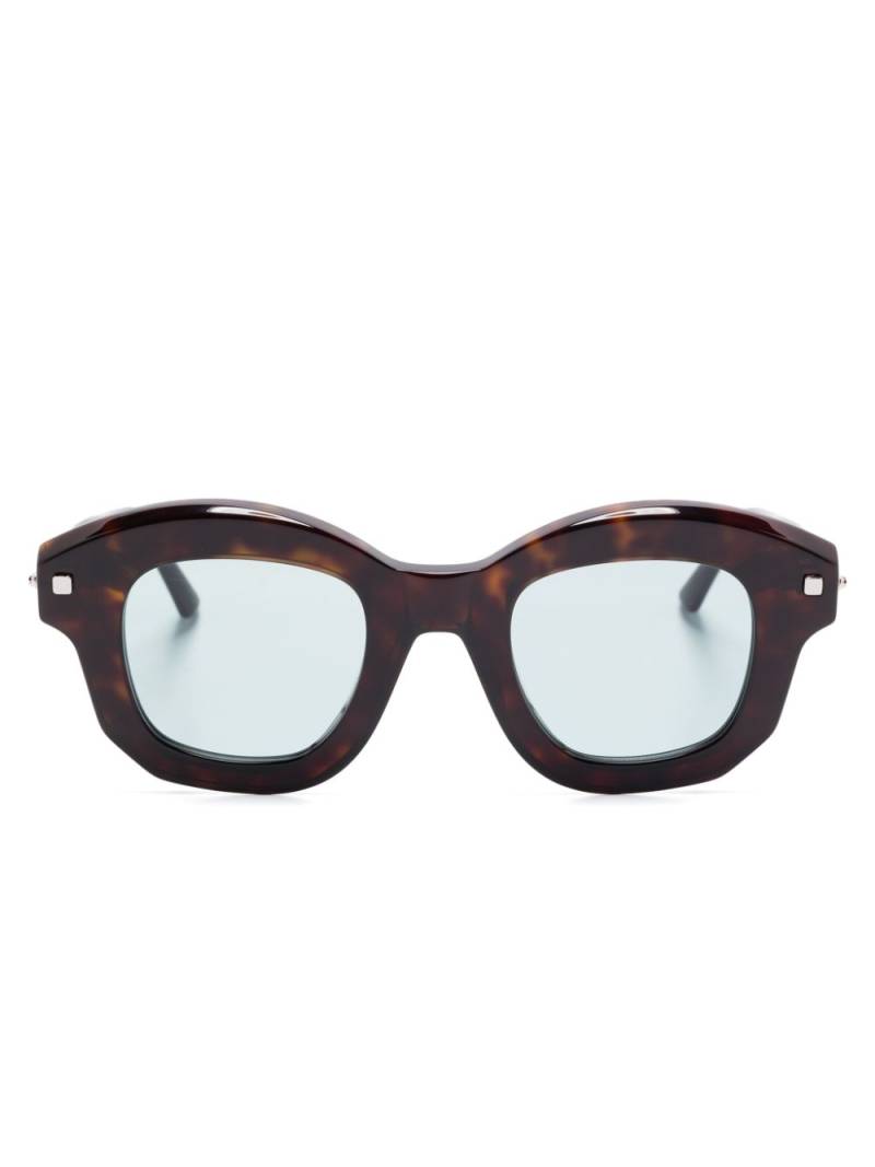 Kuboraum Maske J1 sunglasses - Brown von Kuboraum