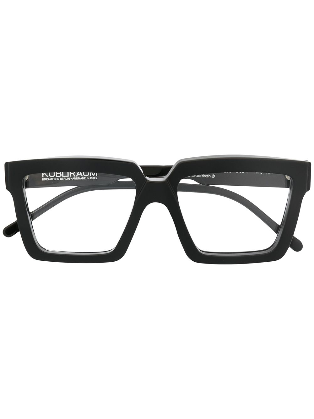 Kuboraum Maske K26 chunky glasses - Black von Kuboraum