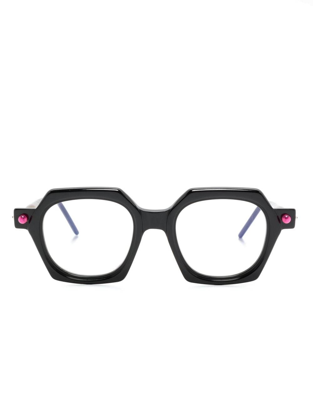 Kuboraum Maske P10 geometric-frame glasses - Black von Kuboraum