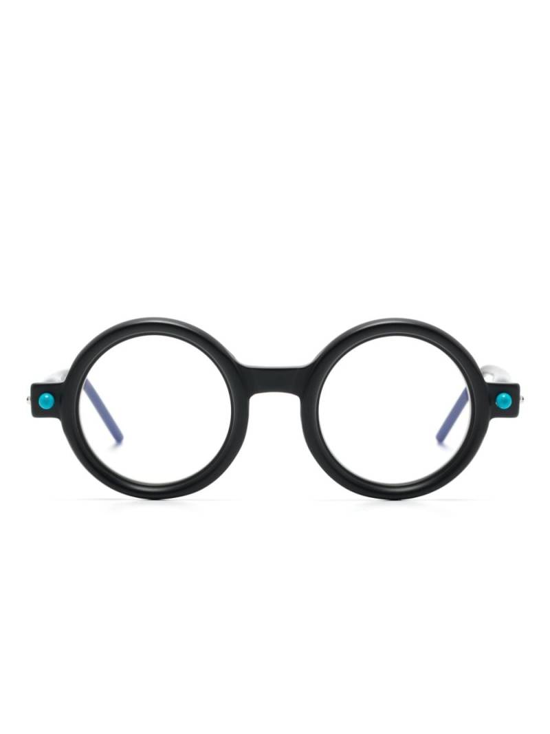 Kuboraum P1 round-frame glasses - Black von Kuboraum