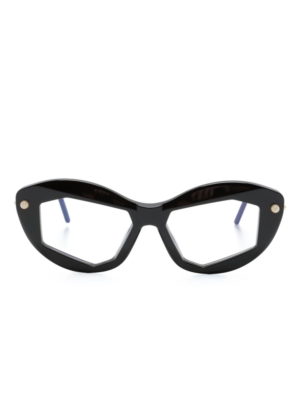 Kuboraum P16 cat-eye frame glasses - Black von Kuboraum