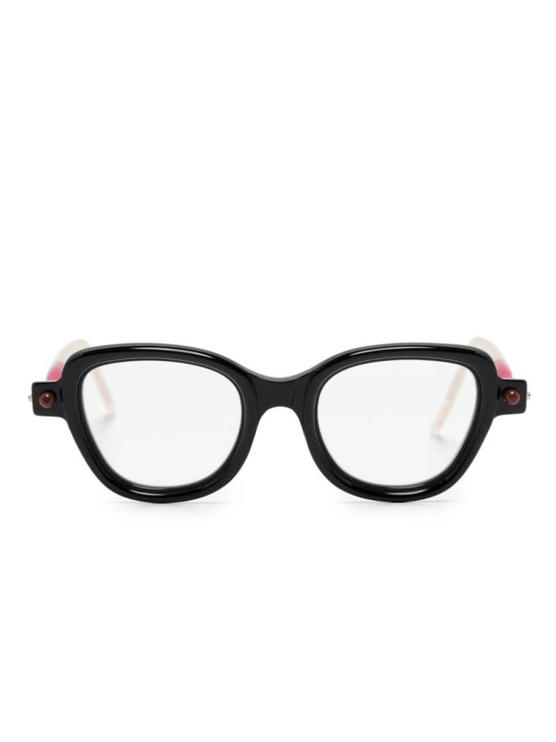 Kuboraum P5 cat-eye frame glasses - Black von Kuboraum