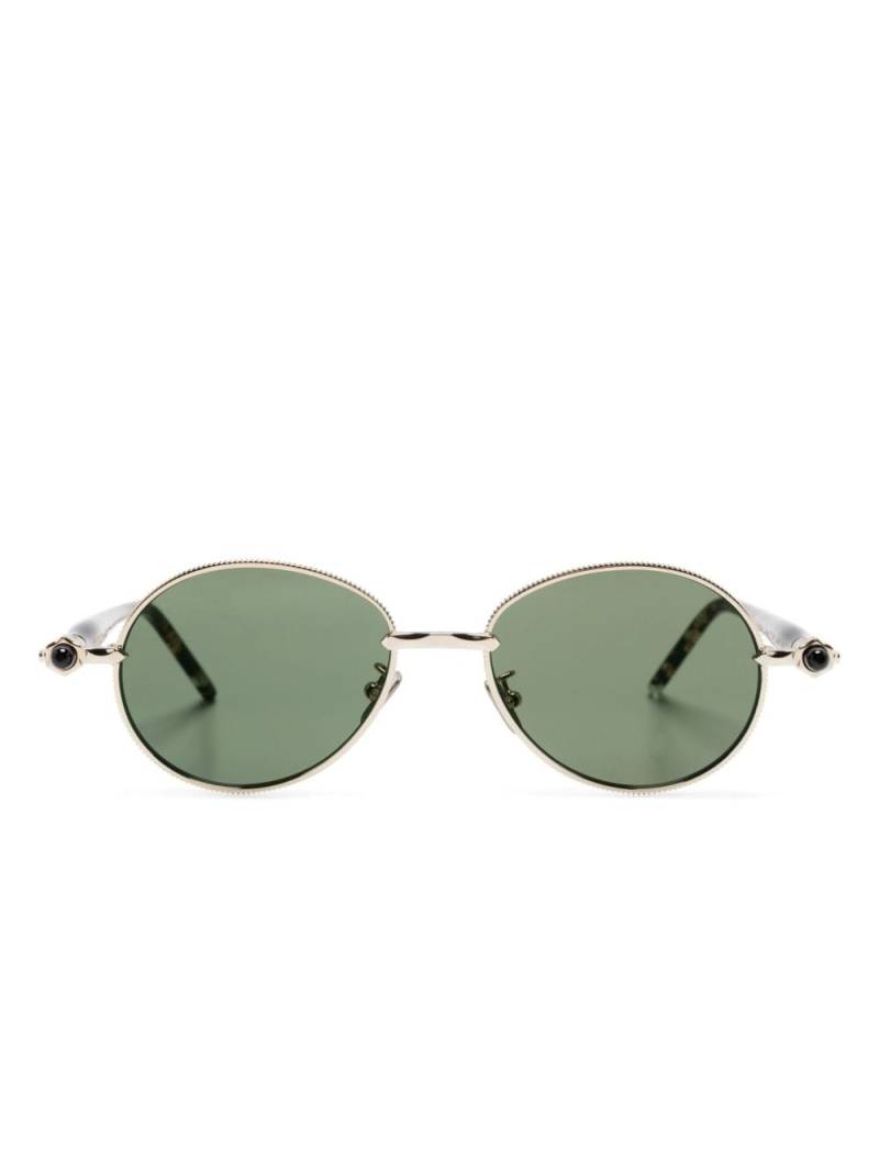 Kuboraum P72 round-frame sunglasses - Gold von Kuboraum