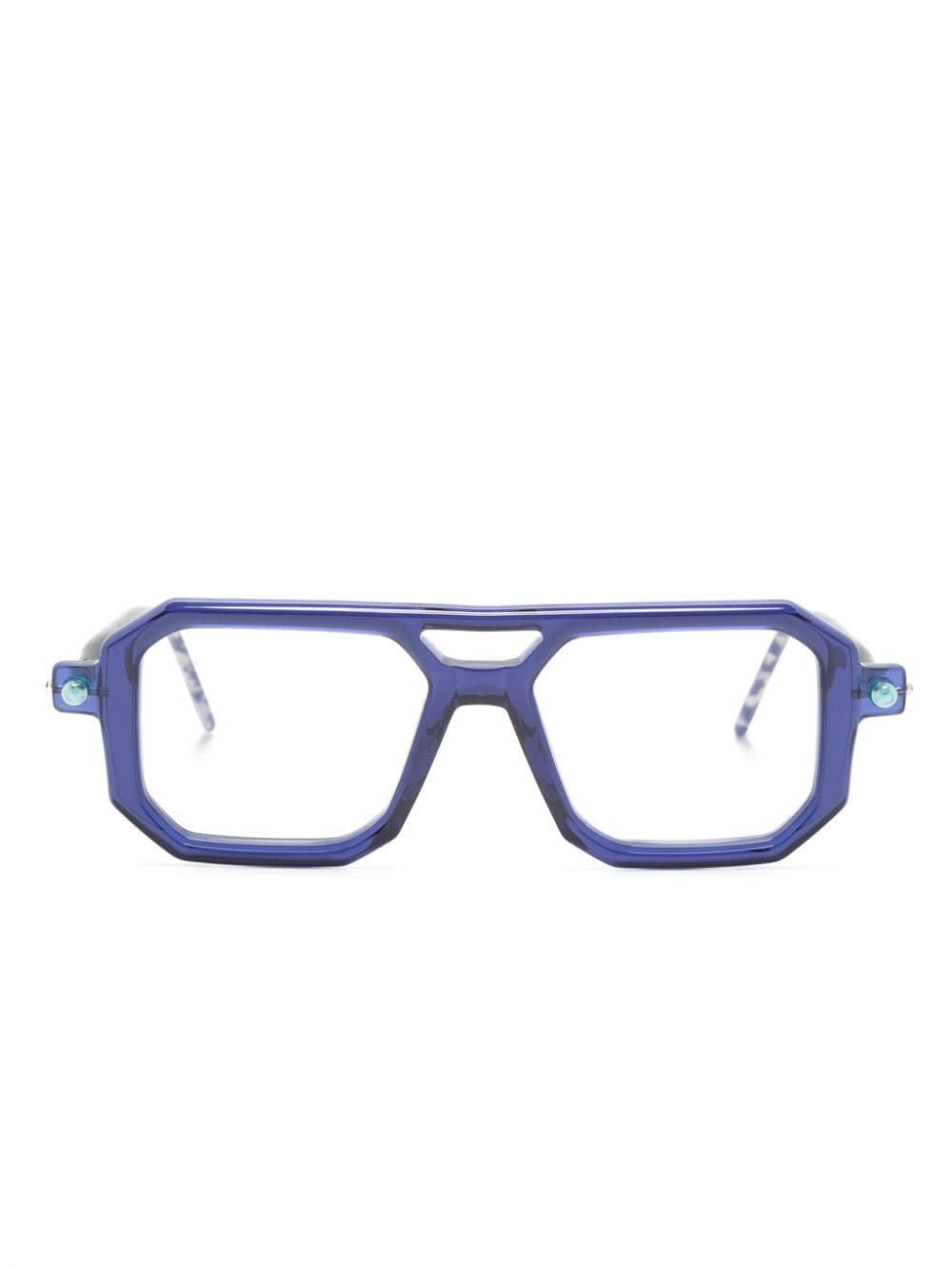 Kuboraum P8 pilot-frame glasses - Blue von Kuboraum