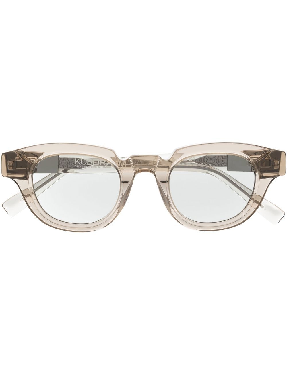 Kuboraum S1 square-frame optical glasses - Neutrals von Kuboraum