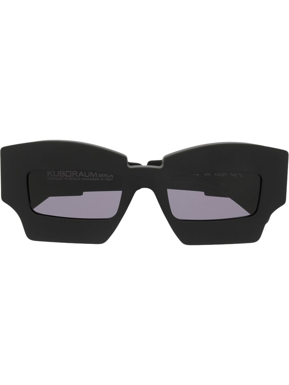 Kuboraum X6 geometric-frame sunglasses - Black von Kuboraum