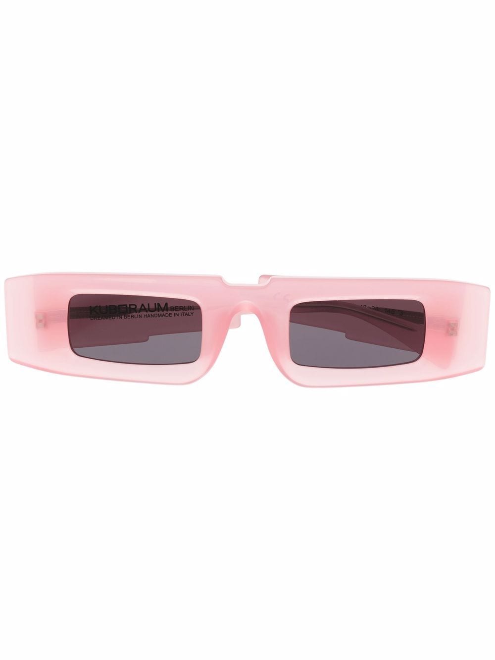 Kuboraum rectangular-frame sunglasses - Pink von Kuboraum
