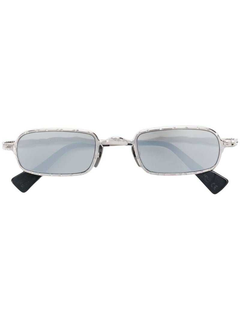 Kuboraum rectangular frame sunglasses - Silver von Kuboraum