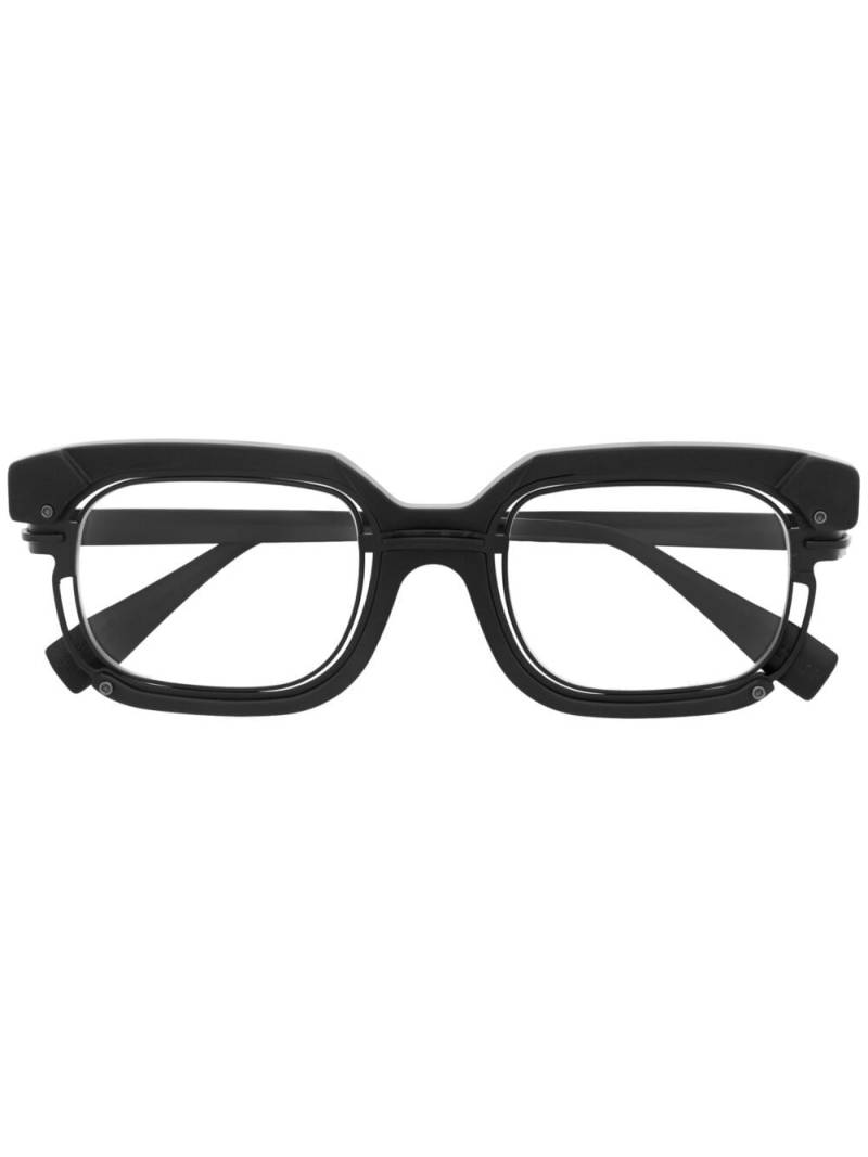 Kuboraum square-frame glasses - Black von Kuboraum