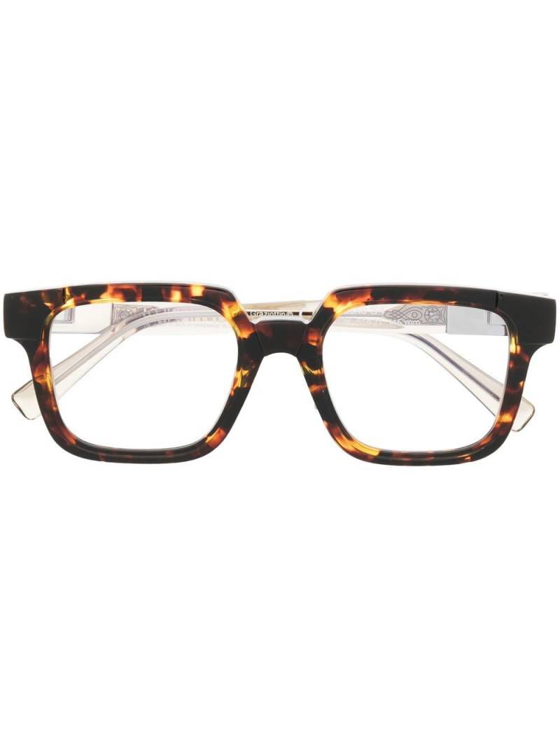 Kuboraum square-frame glasses - Brown von Kuboraum