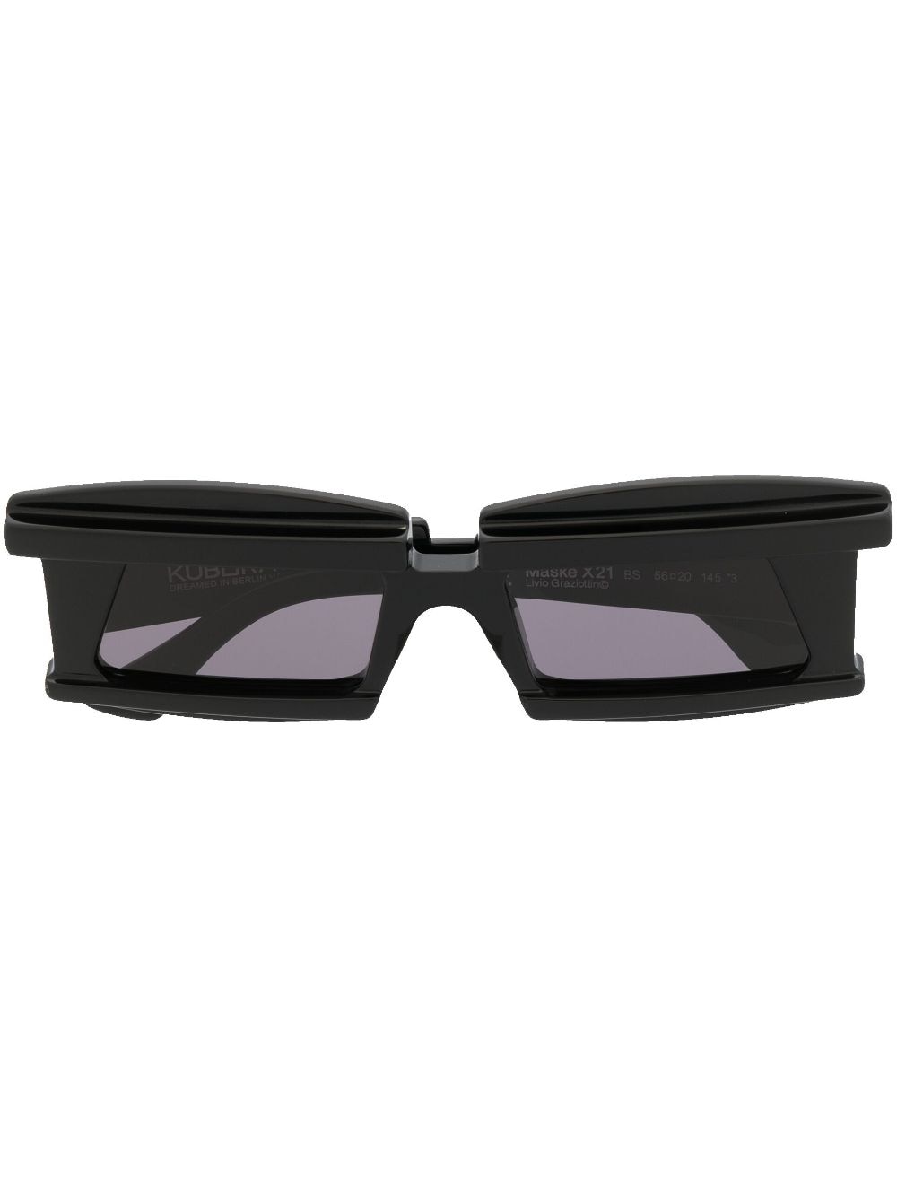 Kuboraum square-frame tinted sunglasses - Black von Kuboraum