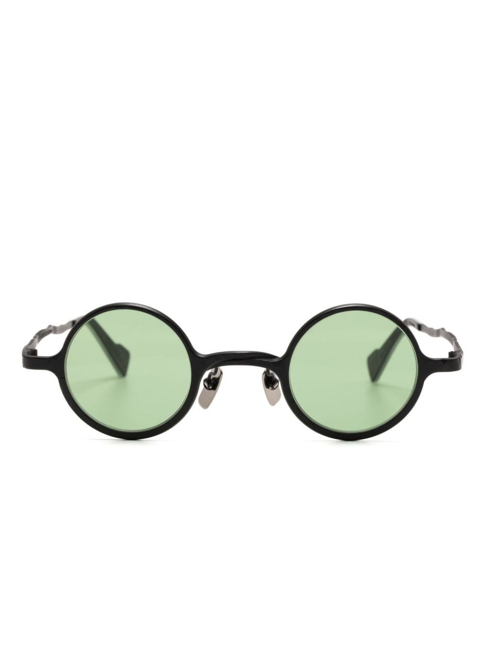 Kuboraum tinted round-frame sunglasses - Black von Kuboraum