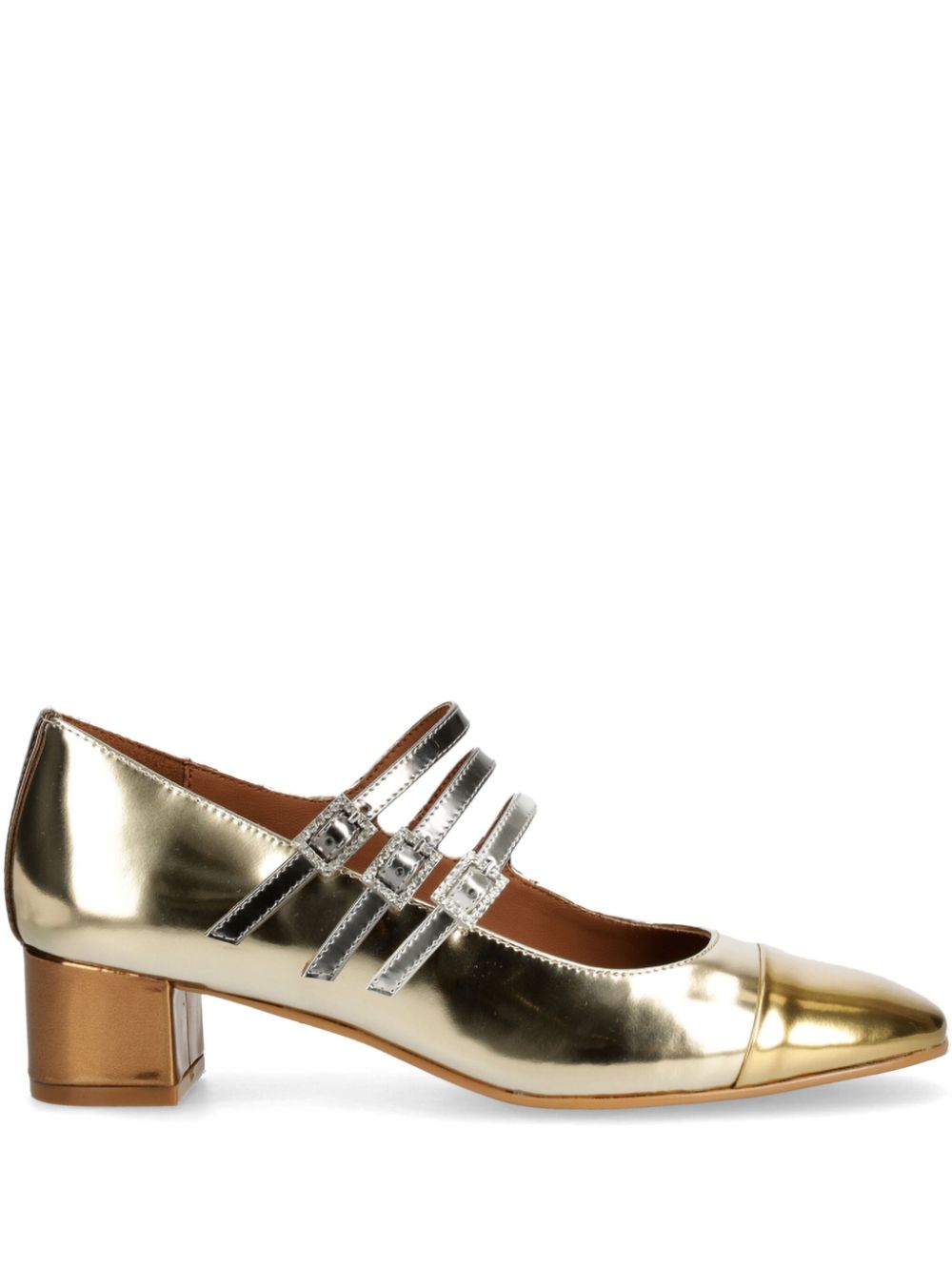 Kurt Geiger London 40mm Pierra Mary Jane pumps - Gold von Kurt Geiger London