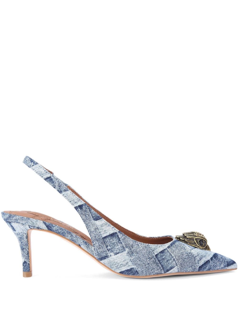 Kurt Geiger London 60mm Belgravia denim pumps - Blue von Kurt Geiger London