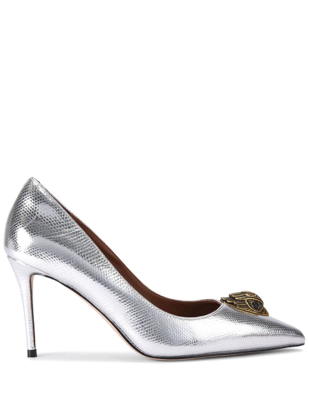 Kurt Geiger London 85mm Belgravia Eagle Court pumps - Silver von Kurt Geiger London