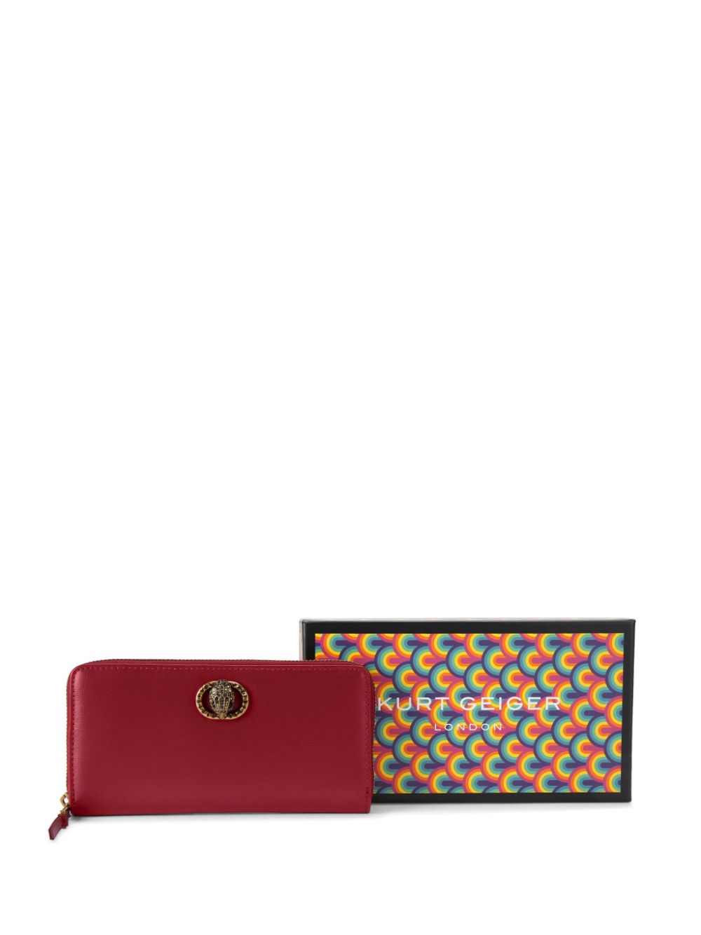 Kurt Geiger London Chelsea zip wallet - Red von Kurt Geiger London