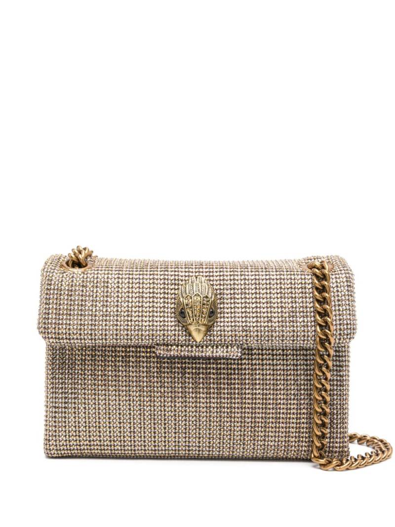 Kurt Geiger London Fabric Mini Kensington cross body bag - Gold von Kurt Geiger London