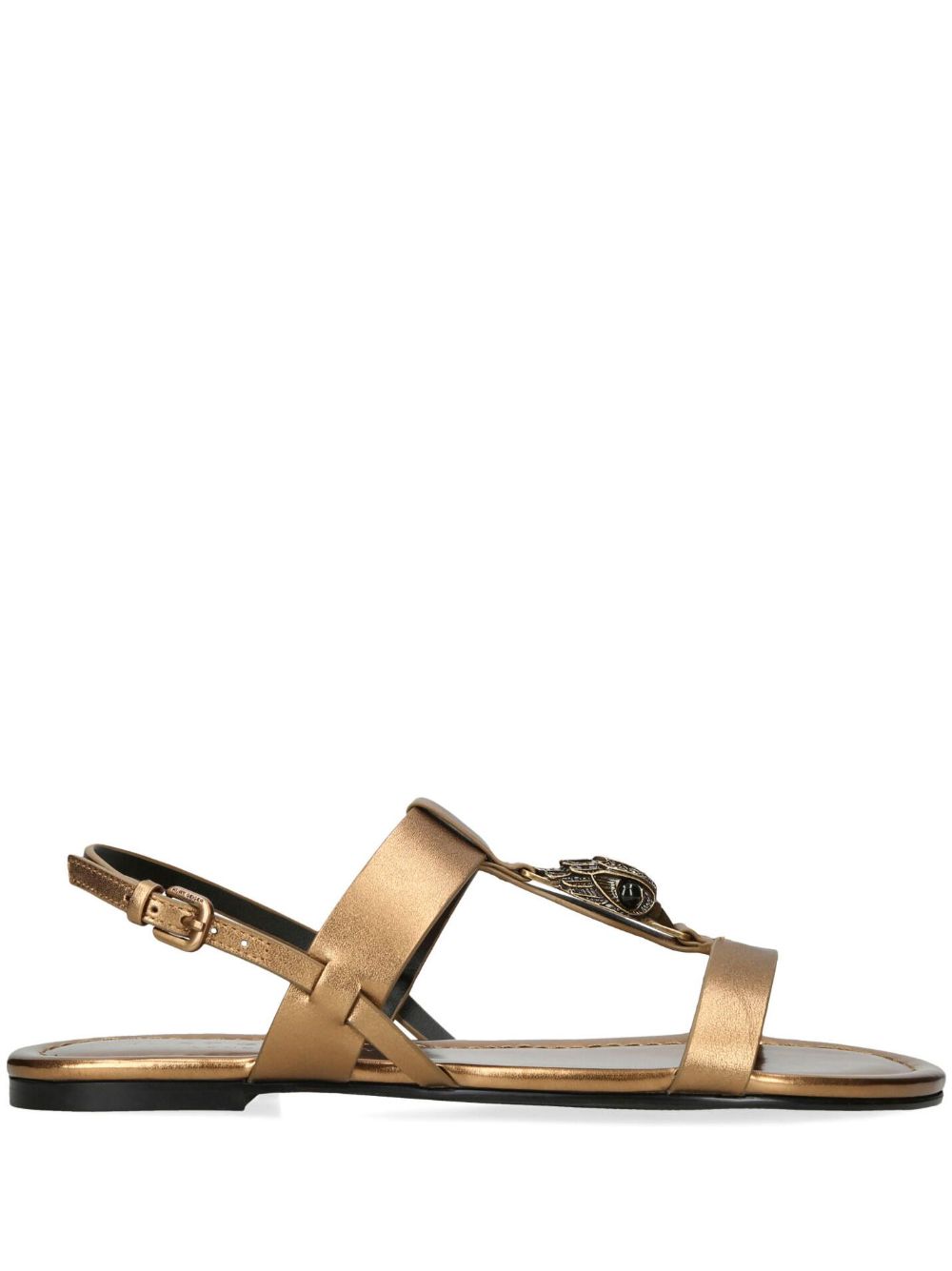 Kurt Geiger London Hampton metallic leather sandals - Gold von Kurt Geiger London