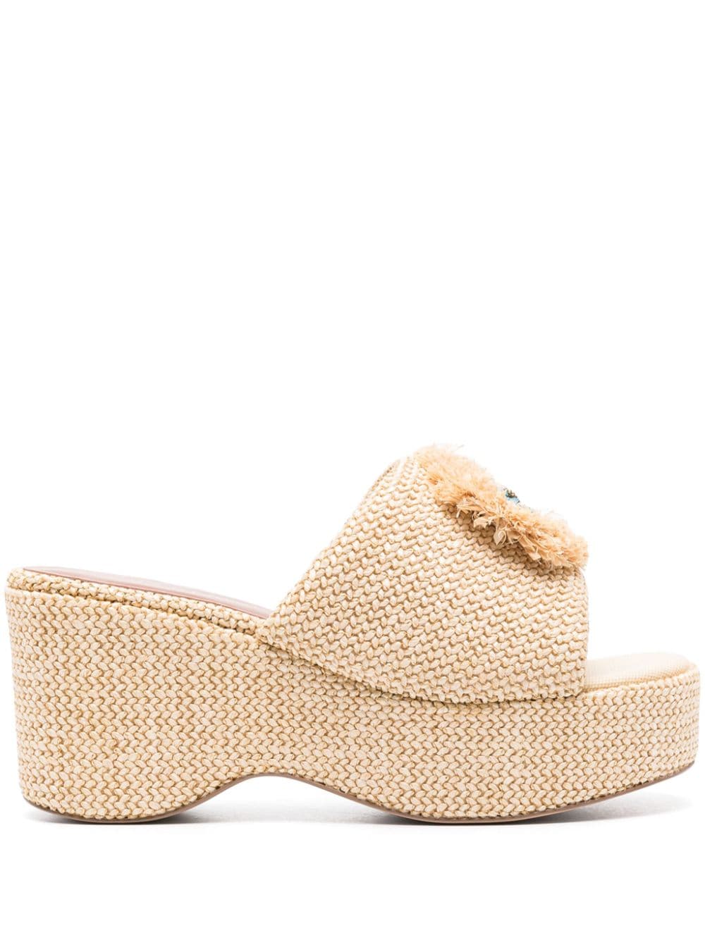 Kurt Geiger London Kensington 80mm wedge mules - Neutrals von Kurt Geiger London