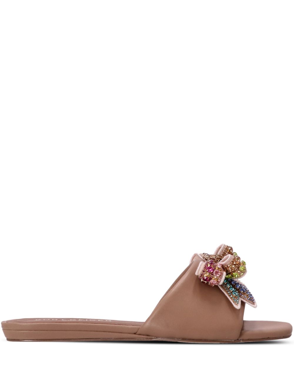 Kurt Geiger London Kensington Bow slides - Brown von Kurt Geiger London