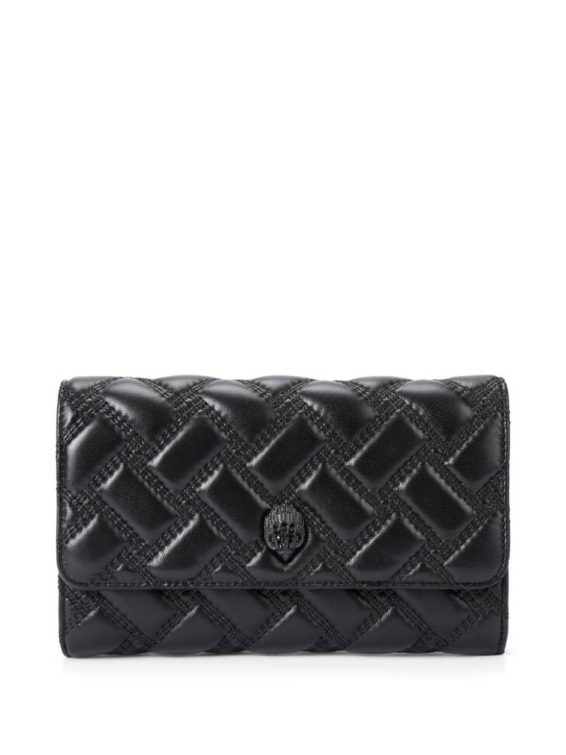 Kurt Geiger London Kensington Chain quilted clutch bag - Black von Kurt Geiger London