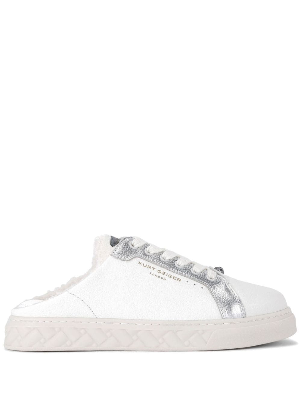 Kurt Geiger London Kensington cupsole mule trainers - White von Kurt Geiger London