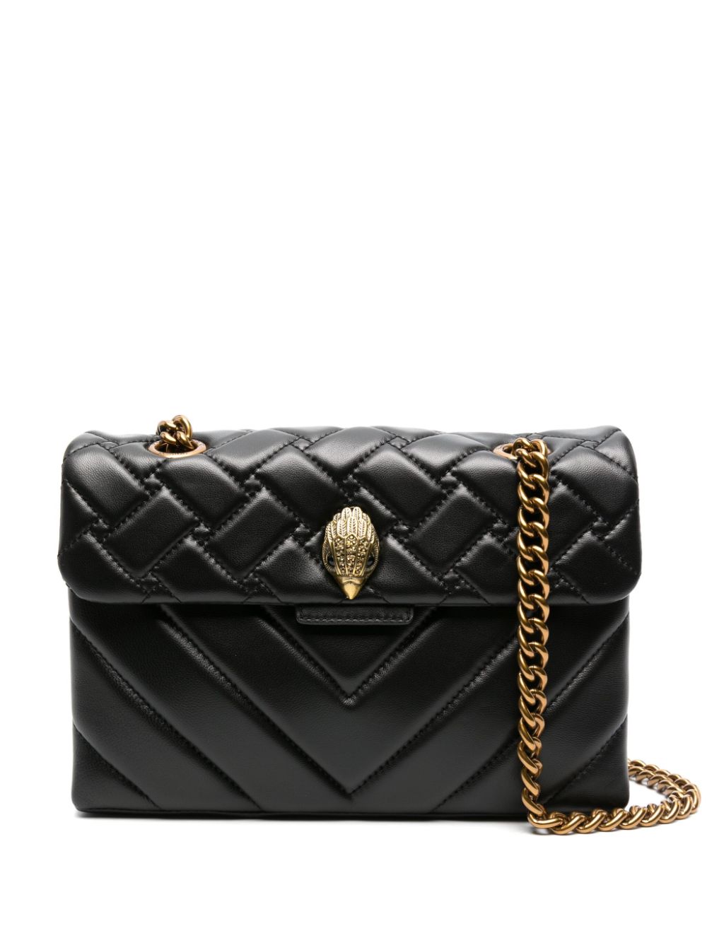 Kurt Geiger London Kensington leather shoulder bag - Black von Kurt Geiger London