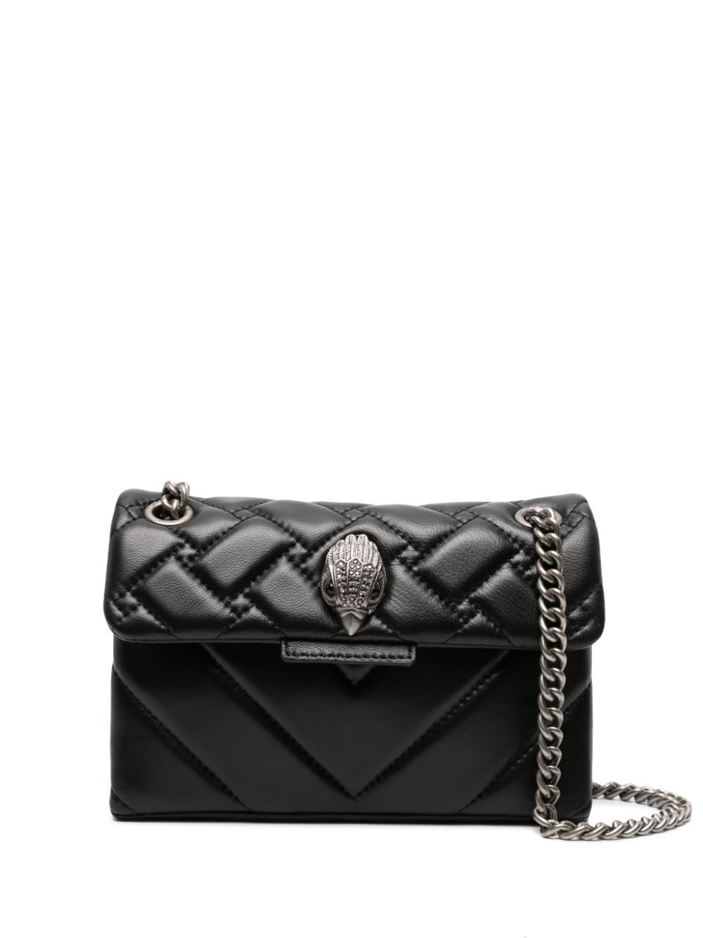 Kurt Geiger London Kensington leather shoulder bag - Black von Kurt Geiger London