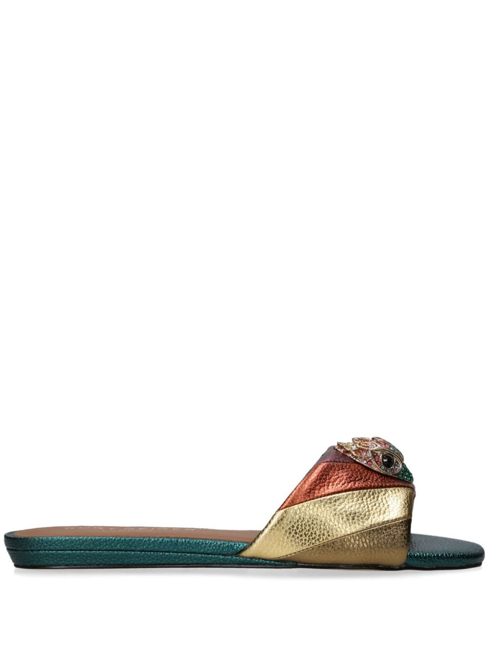 Kurt Geiger London Kensington metallic-effect leather sandlals - Gold von Kurt Geiger London