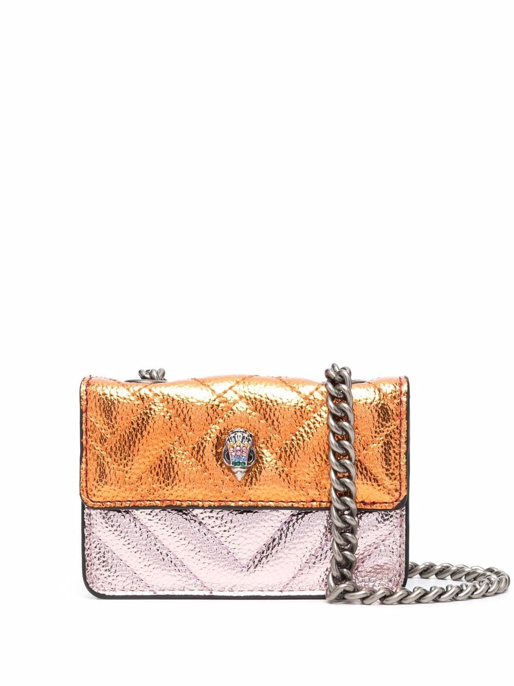 Kurt Geiger London Kensington metallic wallet-on-chain - Pink von Kurt Geiger London