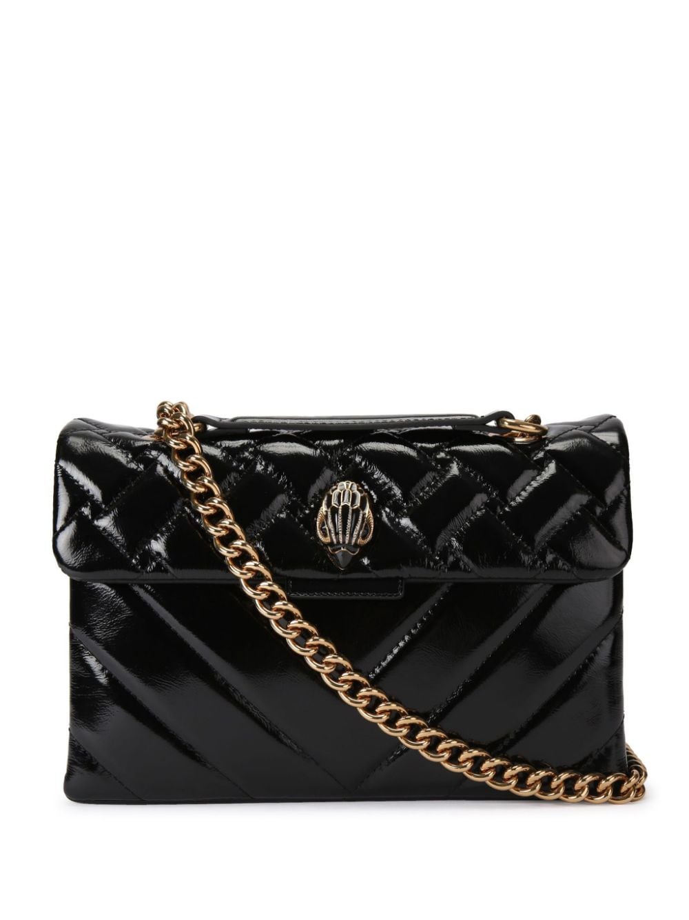 Kurt Geiger London Kesington leather shoulder bag - Black von Kurt Geiger London