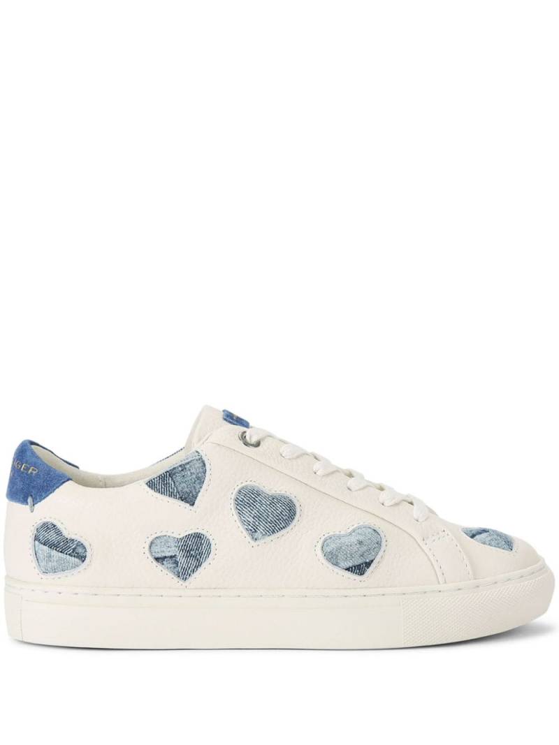 Kurt Geiger London Lane Love leather sneakers - White von Kurt Geiger London