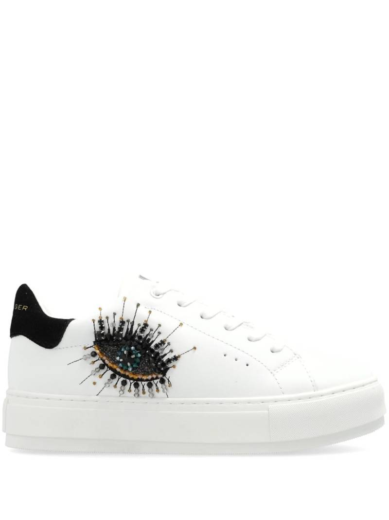 Kurt Geiger London Laney eye sneakers - White von Kurt Geiger London