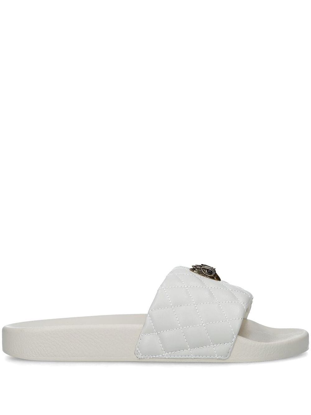 Kurt Geiger London Meena Eagle open-toe slides - White von Kurt Geiger London